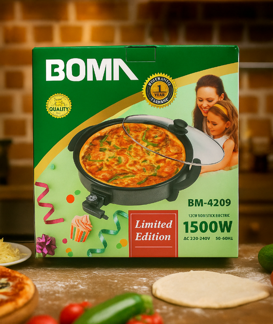 Horno Eléctrico para Pizza BOMA 42 cm – 1500W 🍕